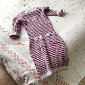 Chanel Pink and Blue Knit Dress